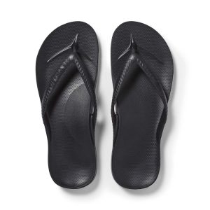 Kids - Arch Support Flip Flops - Black